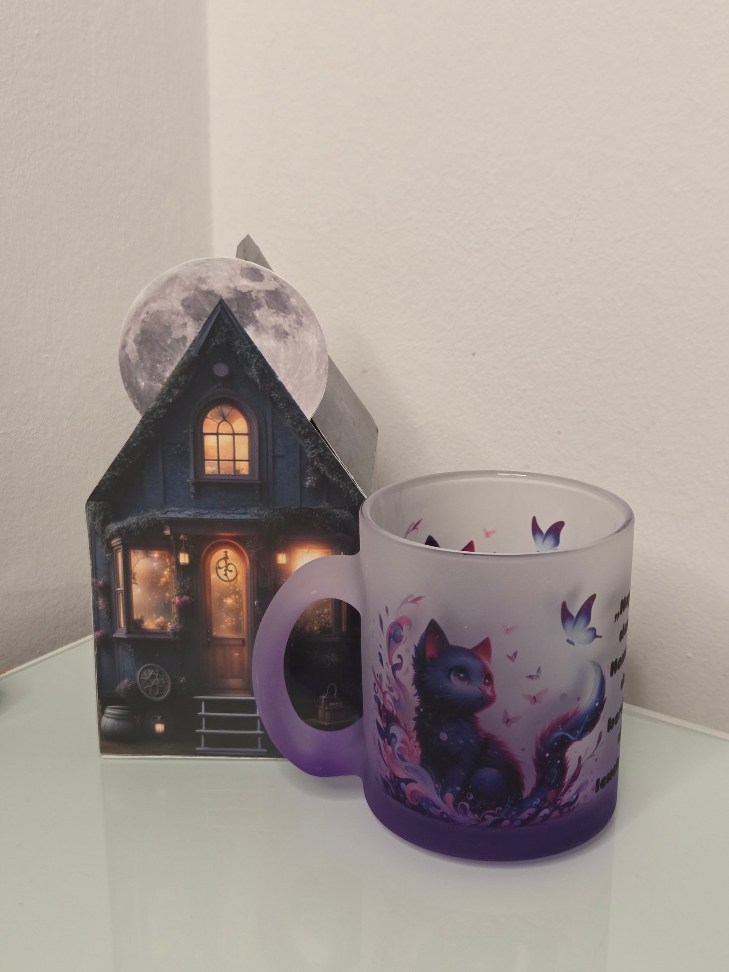 Farbverlauftasse Katze