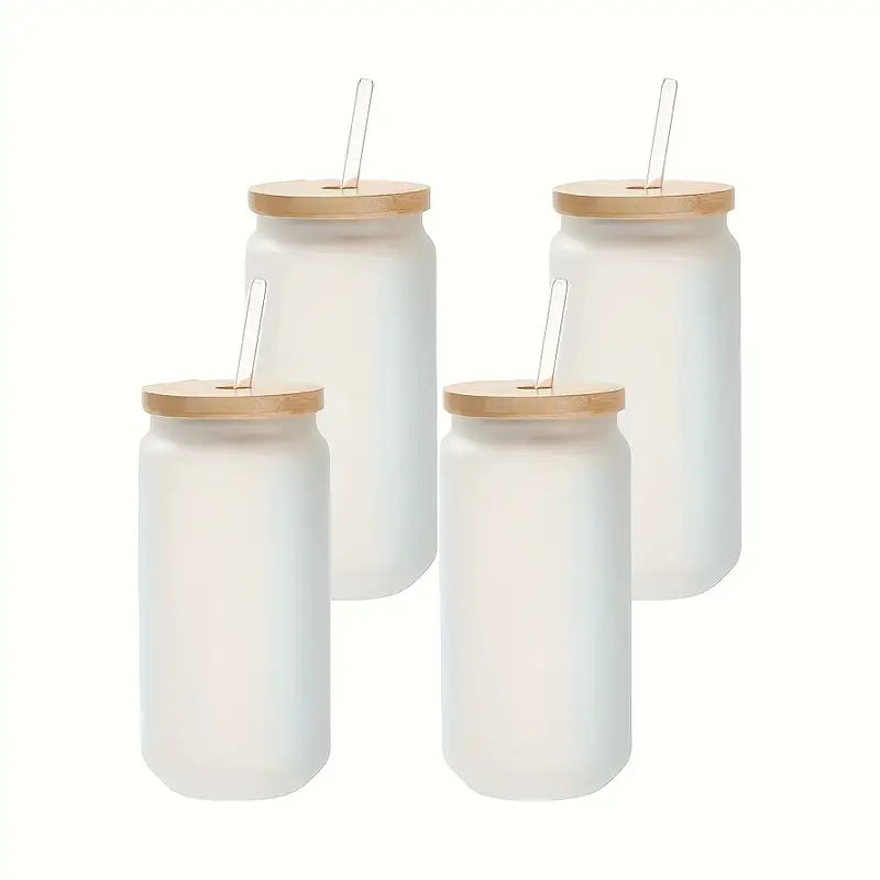 Glasbecher milchig